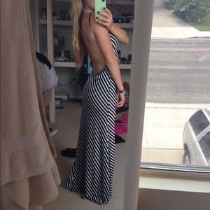 Striped maxi dress